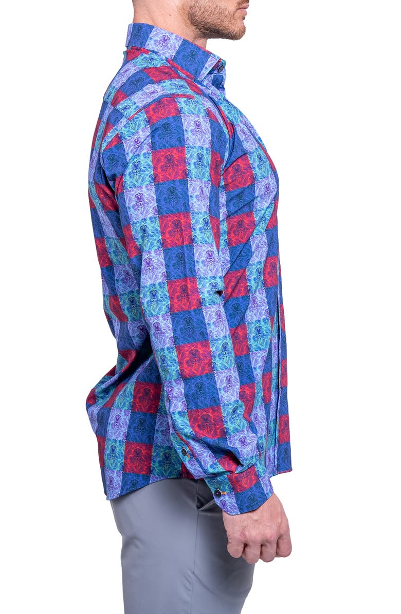 Maceoo Fibonacci Resistance Contemporary Fit Button-Up Shirt, Alternate, color, 