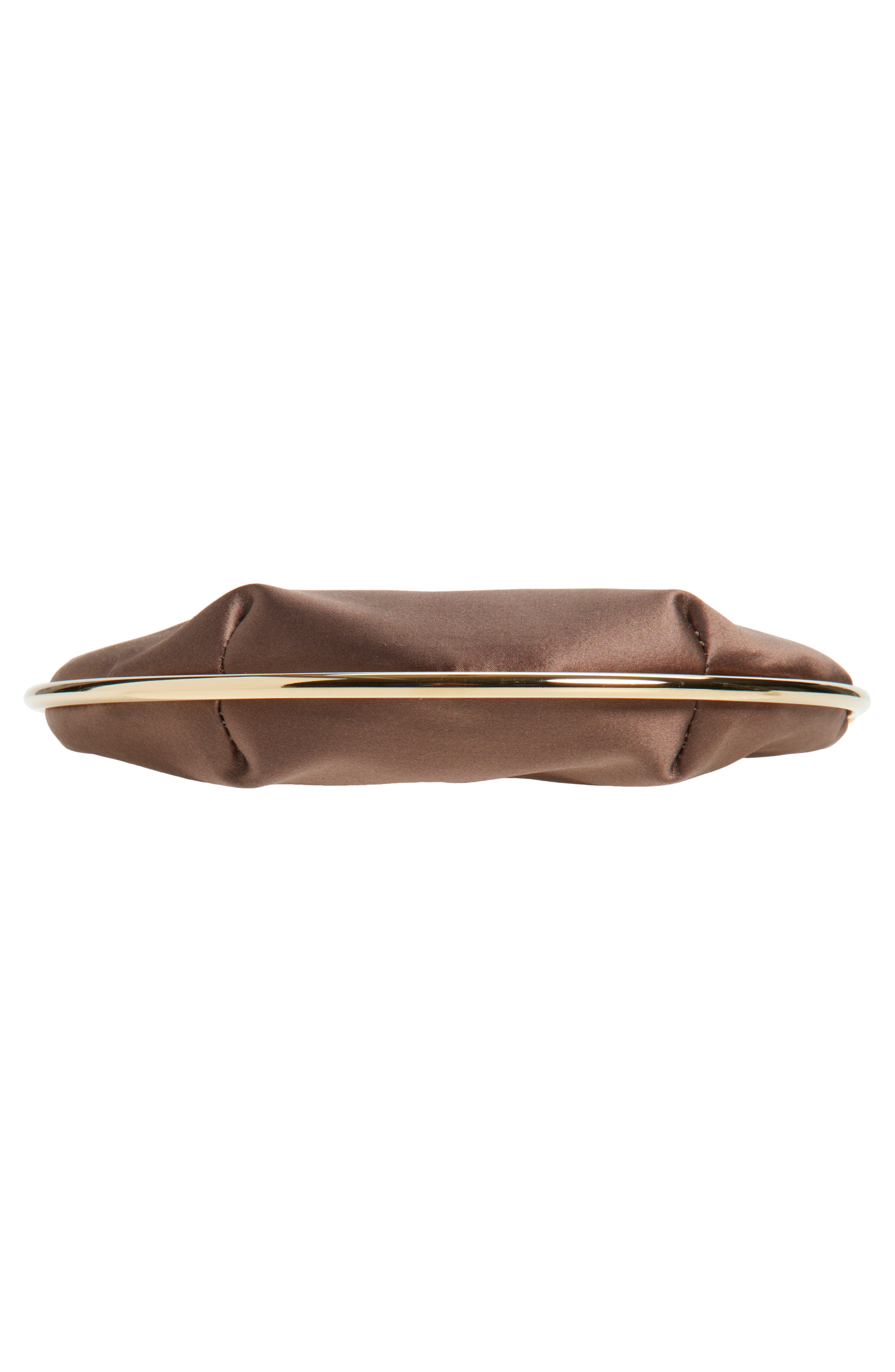 L’alingi Key Eternity Satin Clutch, Alternate, color, Chocolate Brown