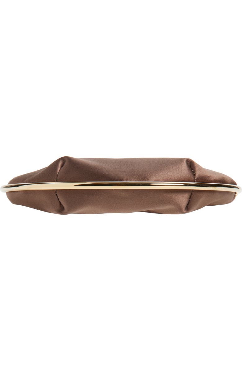 L’alingi Key Eternity Satin Clutch, Alternate, color, Chocolate Brown