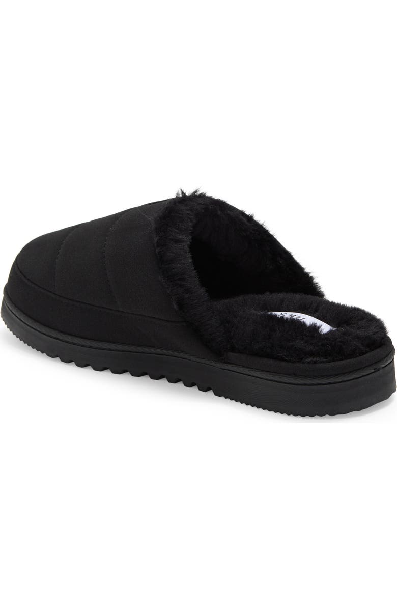 NORDSTROM RACK Keegan Faux Fur Lined Quilted Scuff Slipper, Alternate, color,
