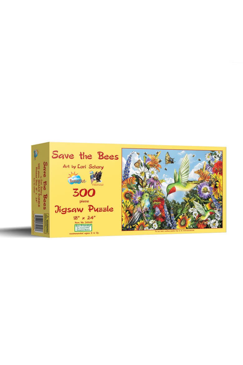 Save the Bees 300 piece Jigsaw Puzzle for Adults, Main, color, Multicolor