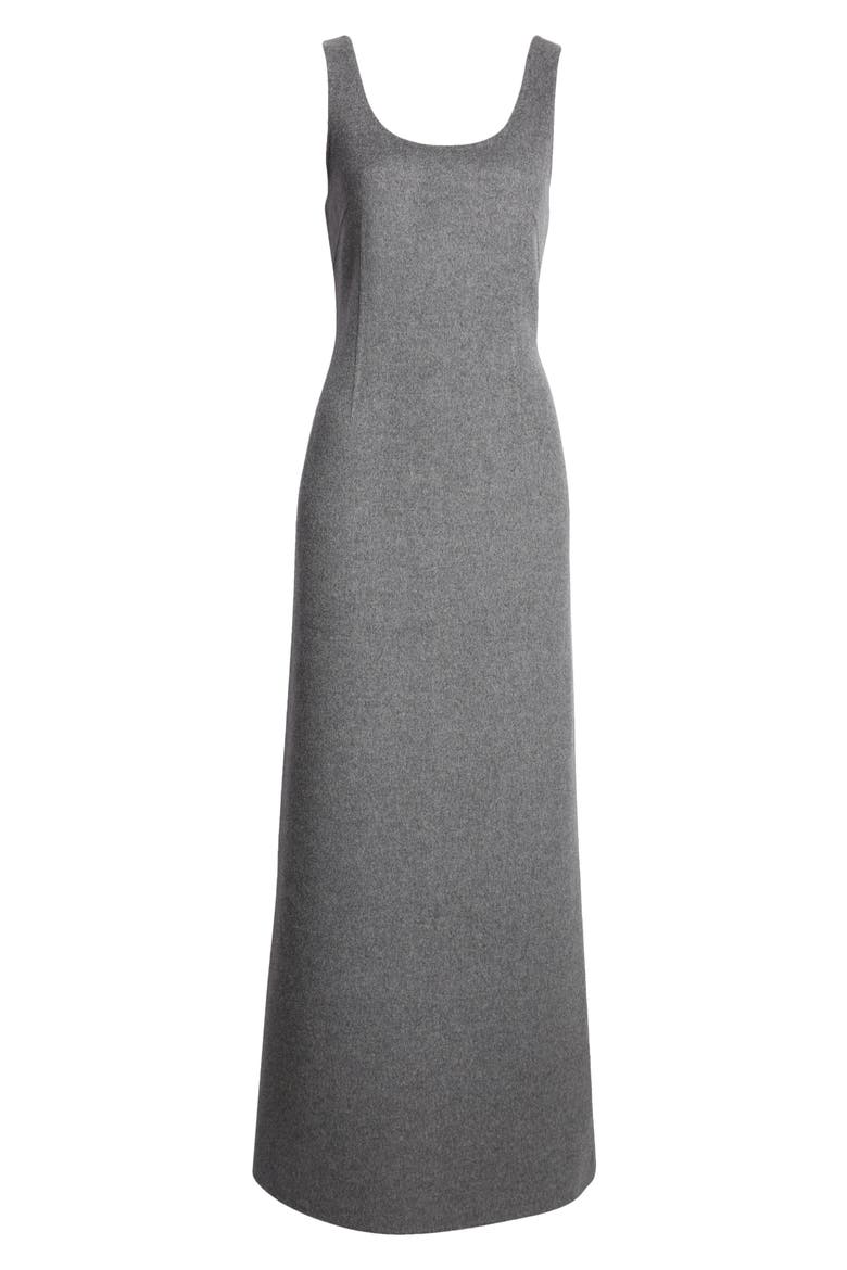 Double Face Wool & Cashmere Dress, Alternate, color, LIGHT/DARK HEATHER GRAY