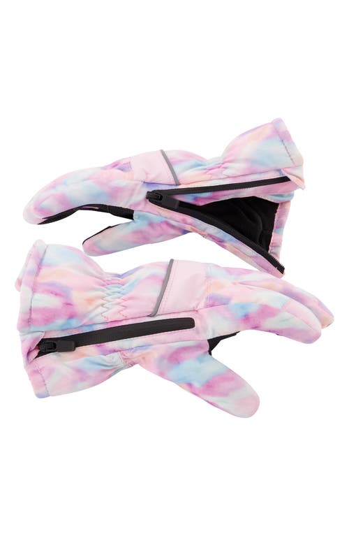 Andy & Evan Kids' Zip Gloves In Pink