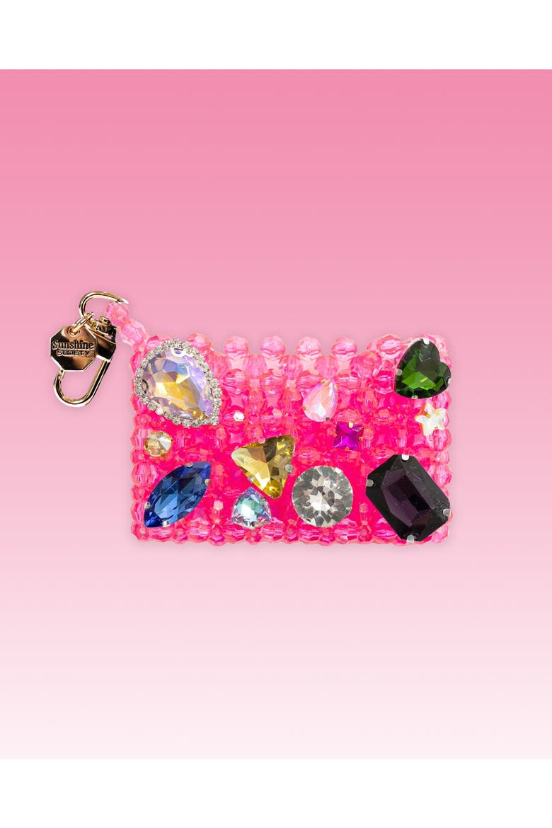Crown Jewels Cardholder, Alternate, color, Pink
