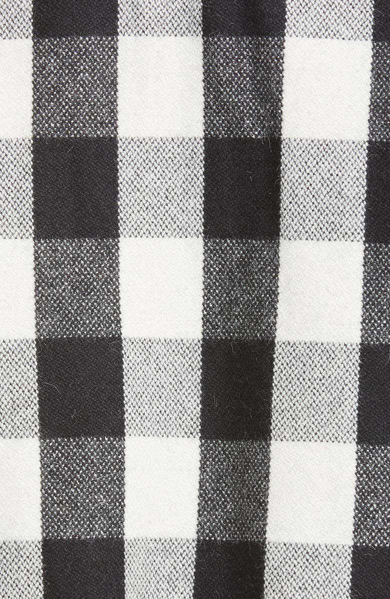 R13 Exaggerated Genuine Shearling Collar Bomber Jacket, Alternate, color,