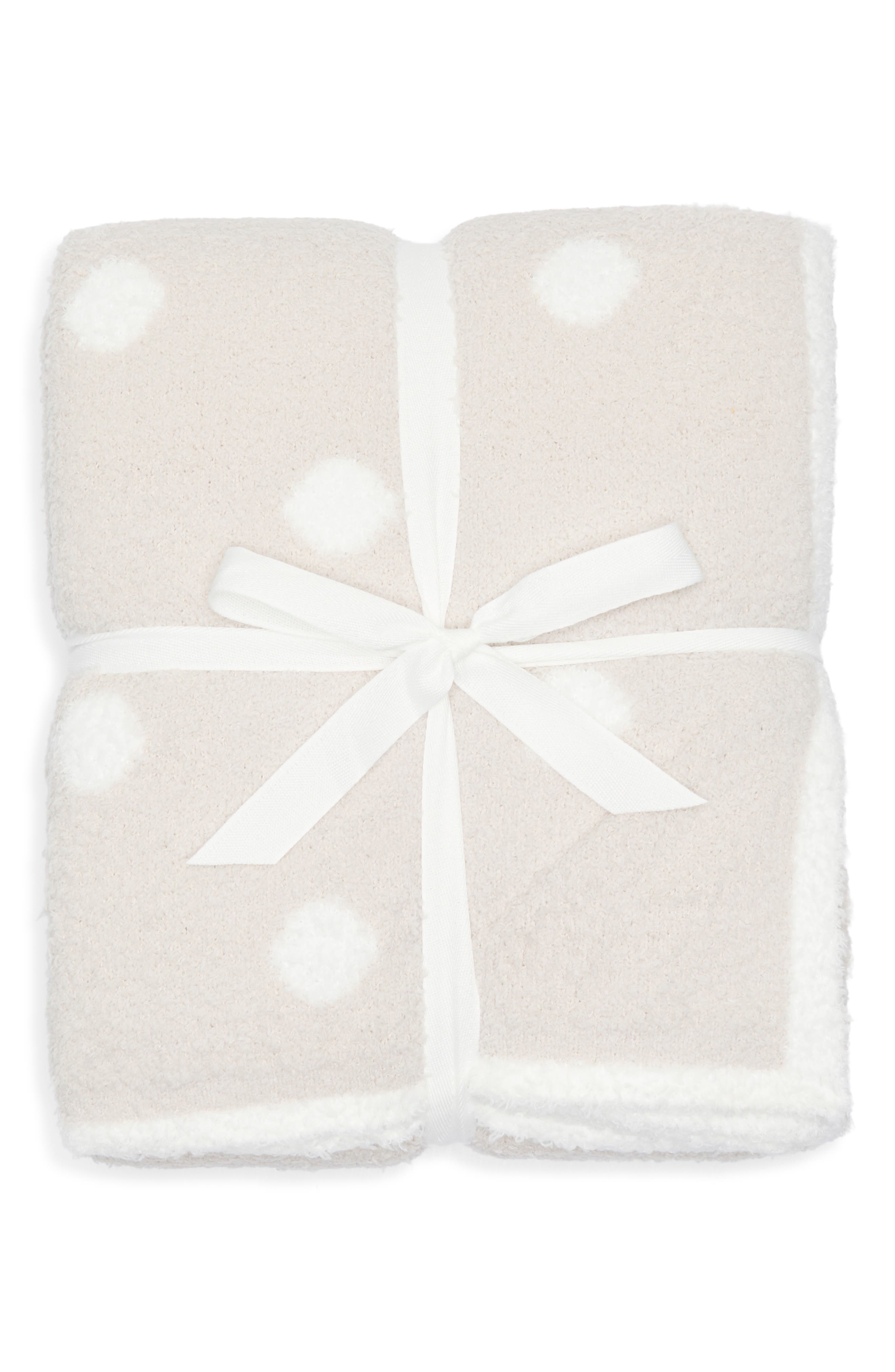 NORDSTROM RACK Polka Dot Butter Throw Blanket