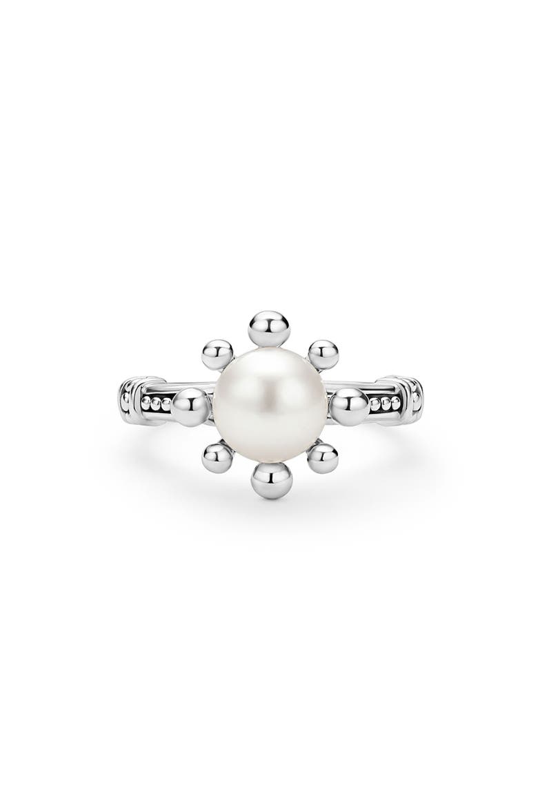 18K Luna Fleur Pearl Floral Ring video