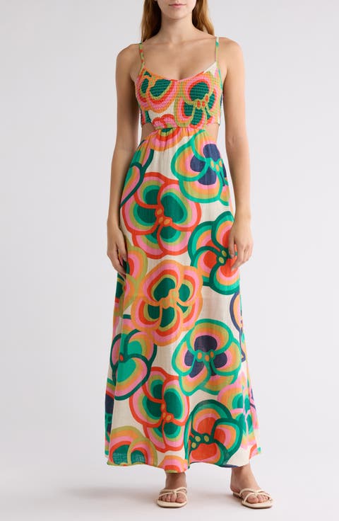 x Mami Wata True Desire Cutout Cotton Maxi Dress