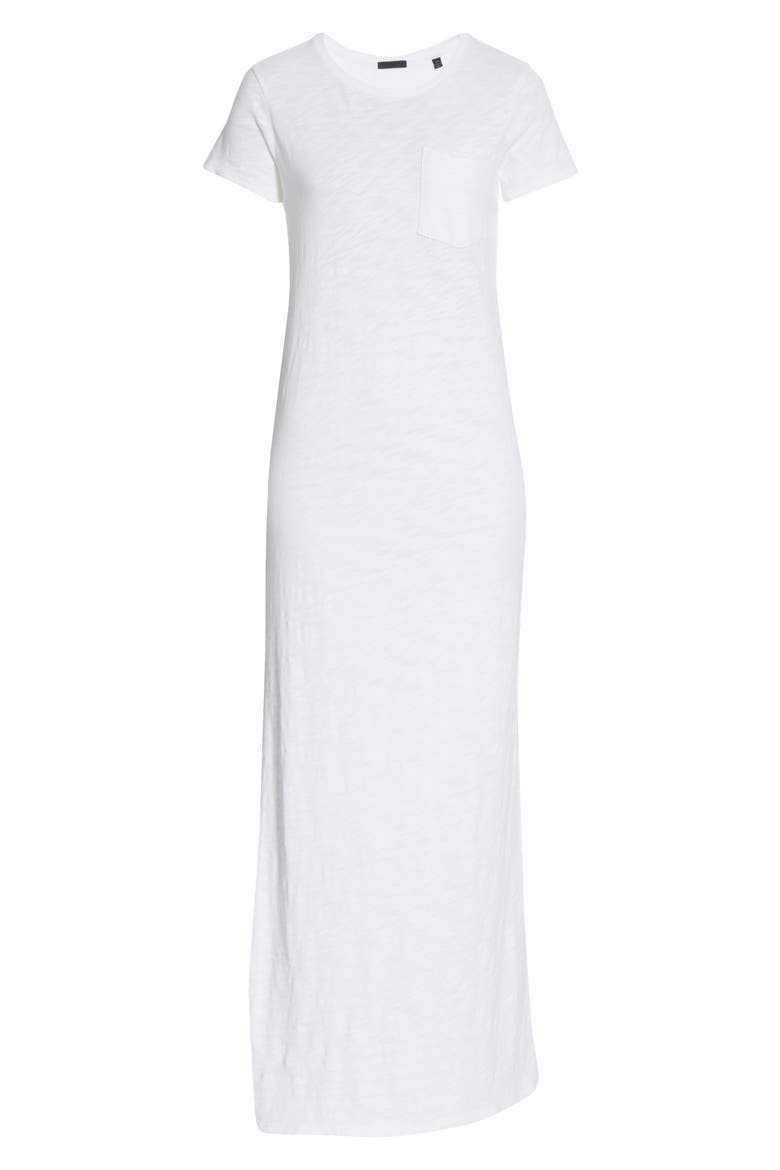 Maxi T-Shirt Dress, Alternate, color, CHALK