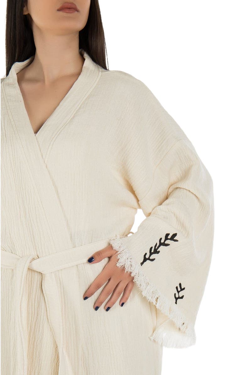 Forever & Always Shoes Sol - Sun Pattern Handmade Cotton Kimono, Alternate, color, Off-White