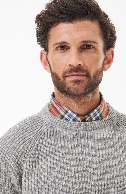 Barbour Horseford Wool Crewneck Sweater In Gray