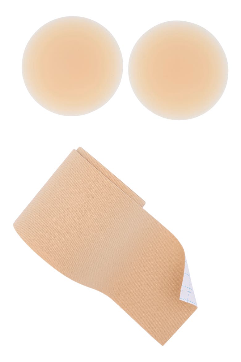 Shape Tape Rounds Waterproof Silicone Nipple Covers & Body Sculpt Tape Kit, Main, color, LIGHT