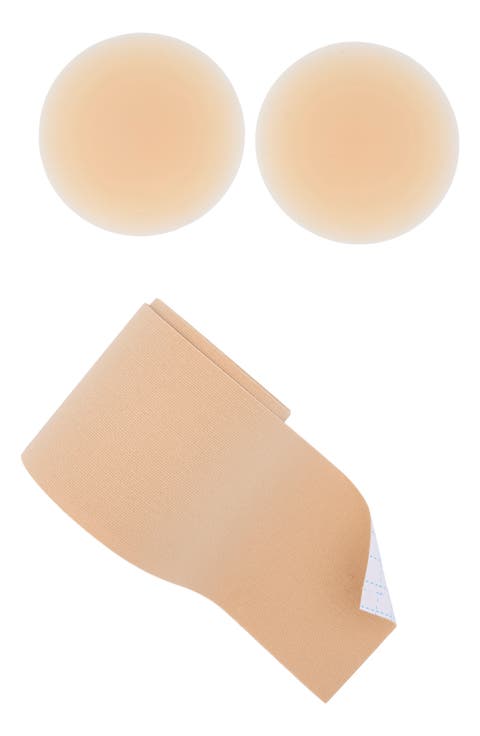 Shape Tape Rounds Waterproof Silicone Nipple Covers & Body Sculpt Tape Kit