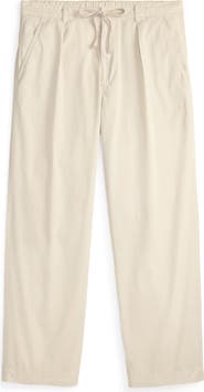 Polo Ralph Lauren Prepster Pleated Cotton Twill Easy Drawstring Pants