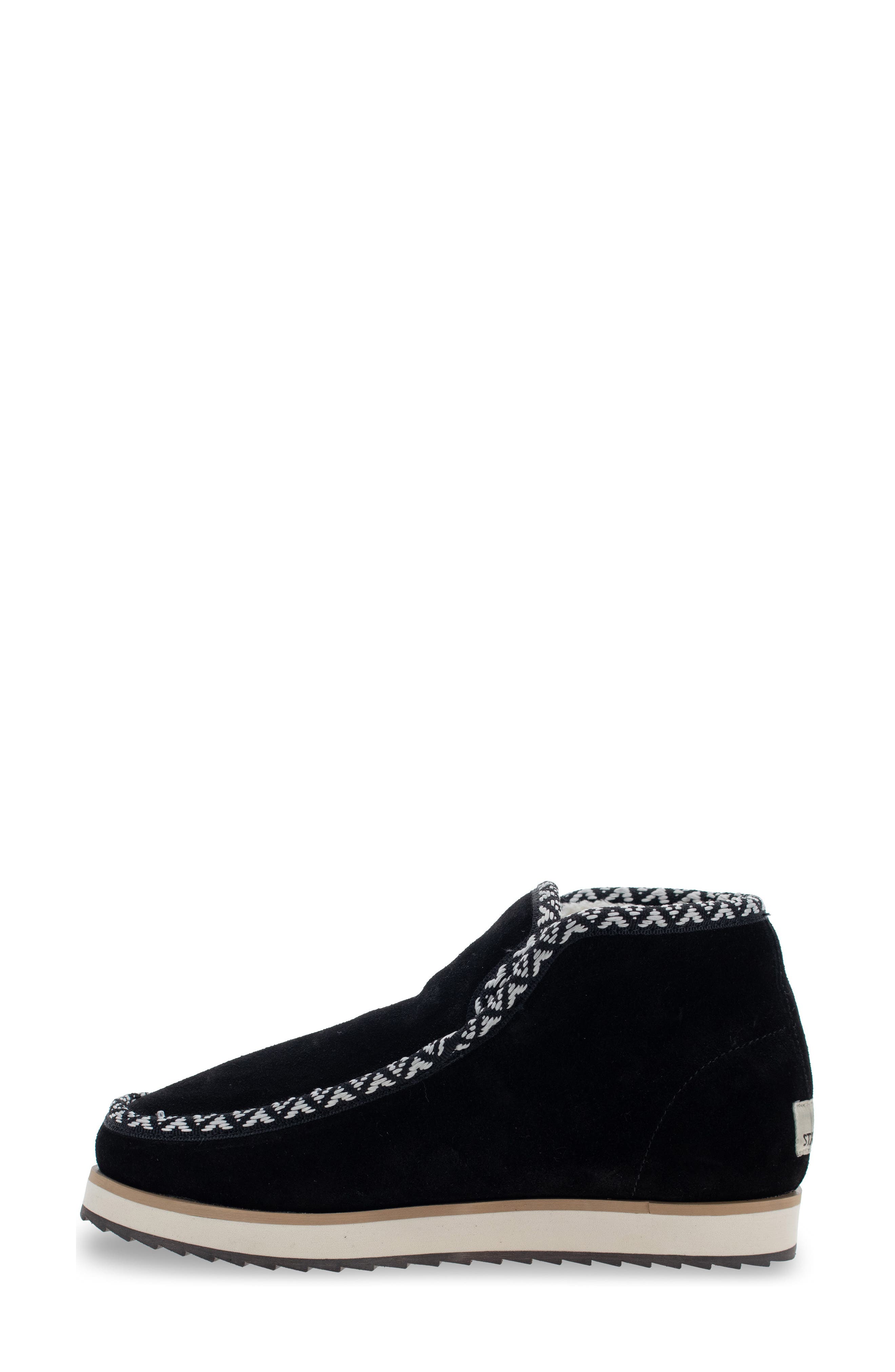 Walla Walla Leather Bootie, Alternate, color, BLACK