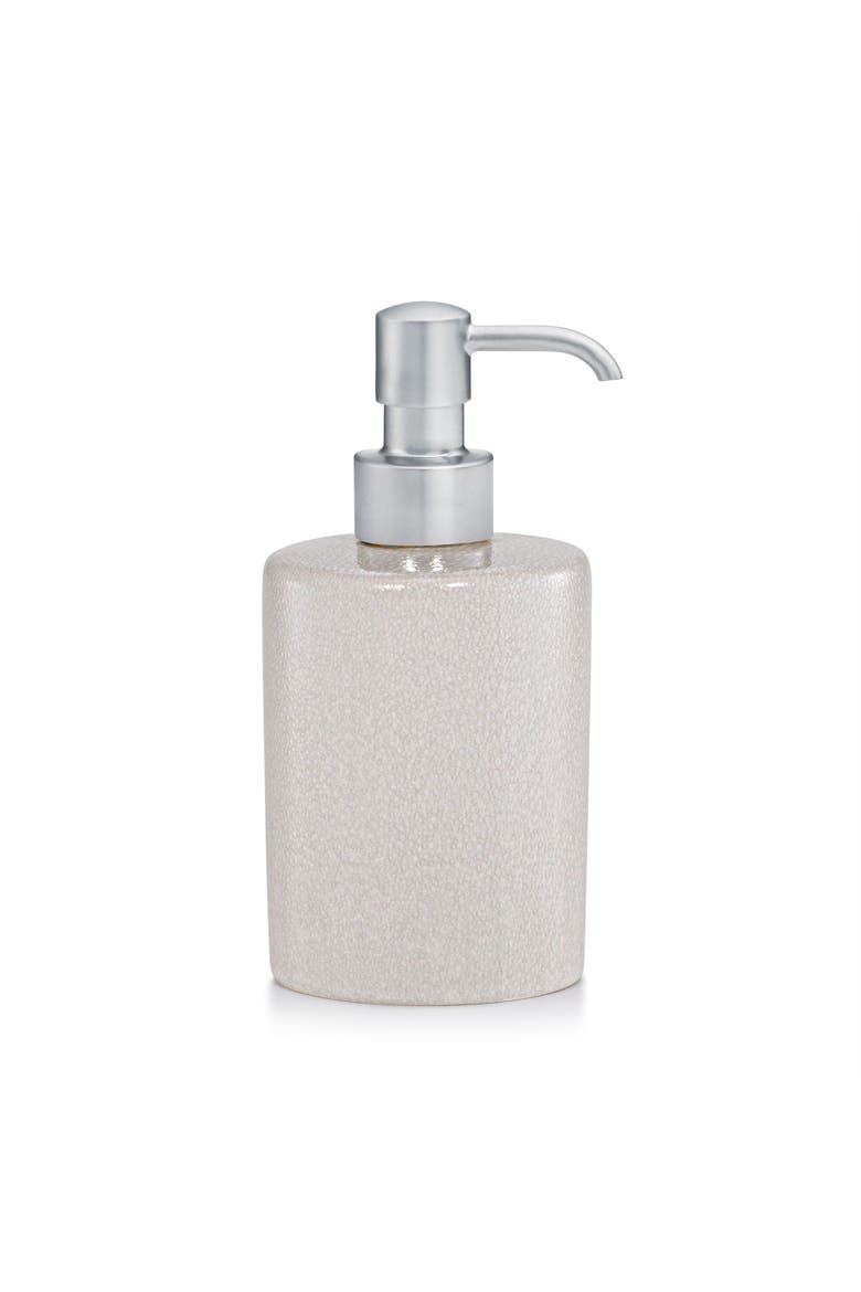 Galuchat Pump Dispenser, Main, color, BEIGE- Sat Chr