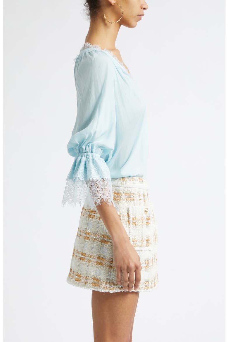 Lilah Lace Trim Top, Alternate, color, BLUE BREEZE