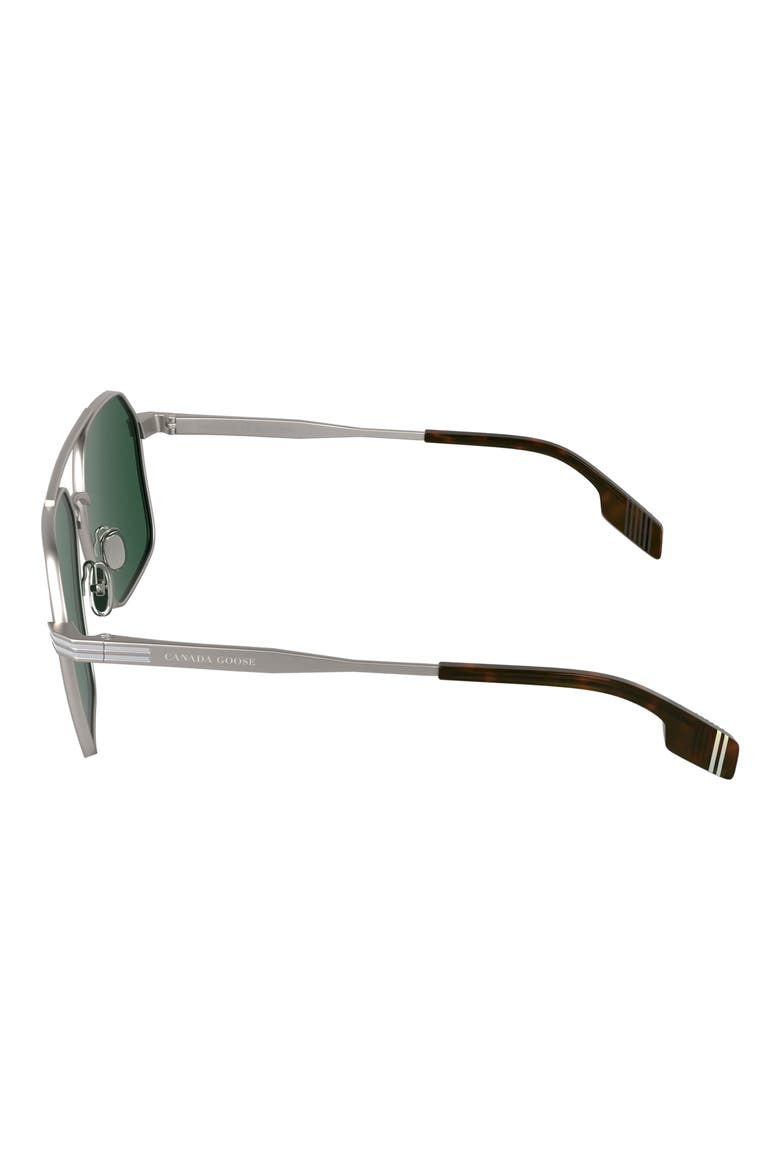61mm Aviator Sunglasses, Alternate, color, MATTE LIGHT GUNMETAL