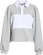 MPG Dreamweave Colorblock Puff Sleeve Rugby Shirt