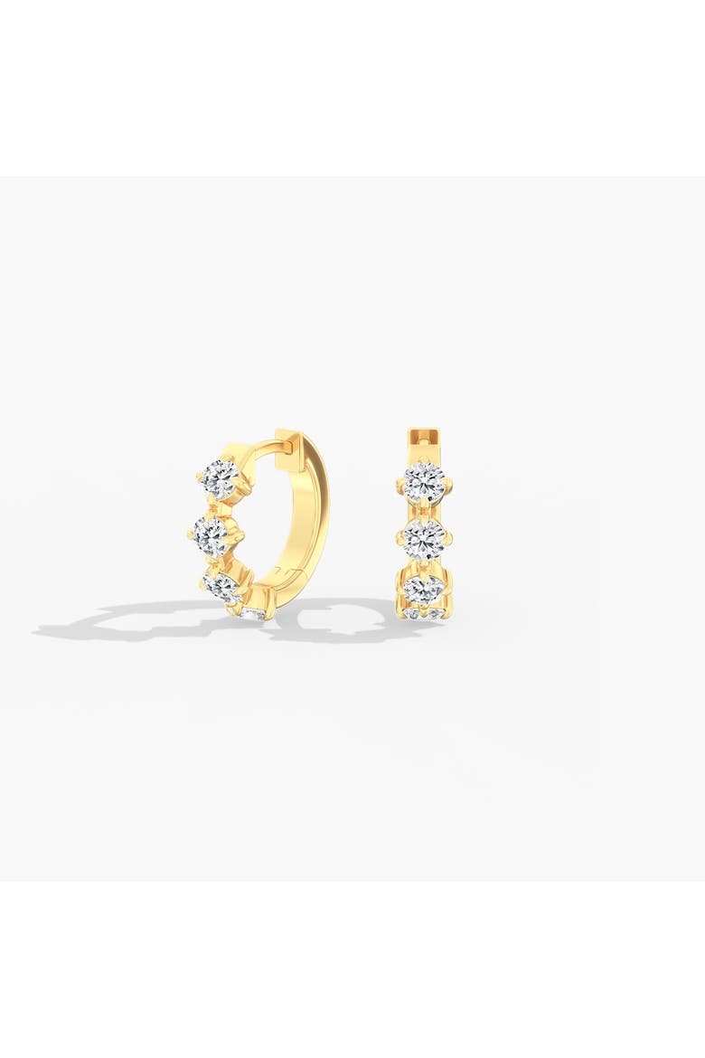 Starlight Lab Diamond Huggie Hoop in 14K Gold, Main, color, Yellow Gold