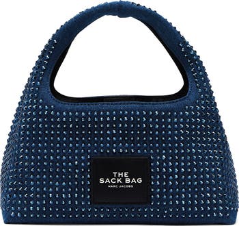Marc Jacobs The Mini Crystal Denim Sack Bag | Nordstrom