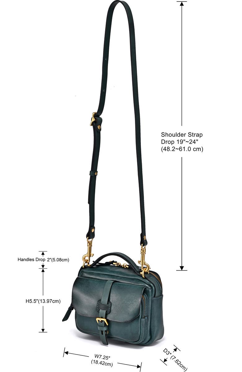 OLD TREND Ficus Leather Crossbody Bag, Alternate, color, Turquoise