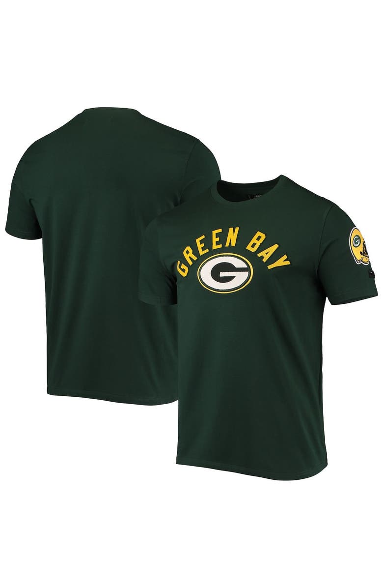 PRO STANDARD Men's Pro Standard Green Green Bay Packers Team Classic Bristle Slim-Fit T-Shirt, Main, color, Green