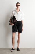 COS Ruched-waist Shorts