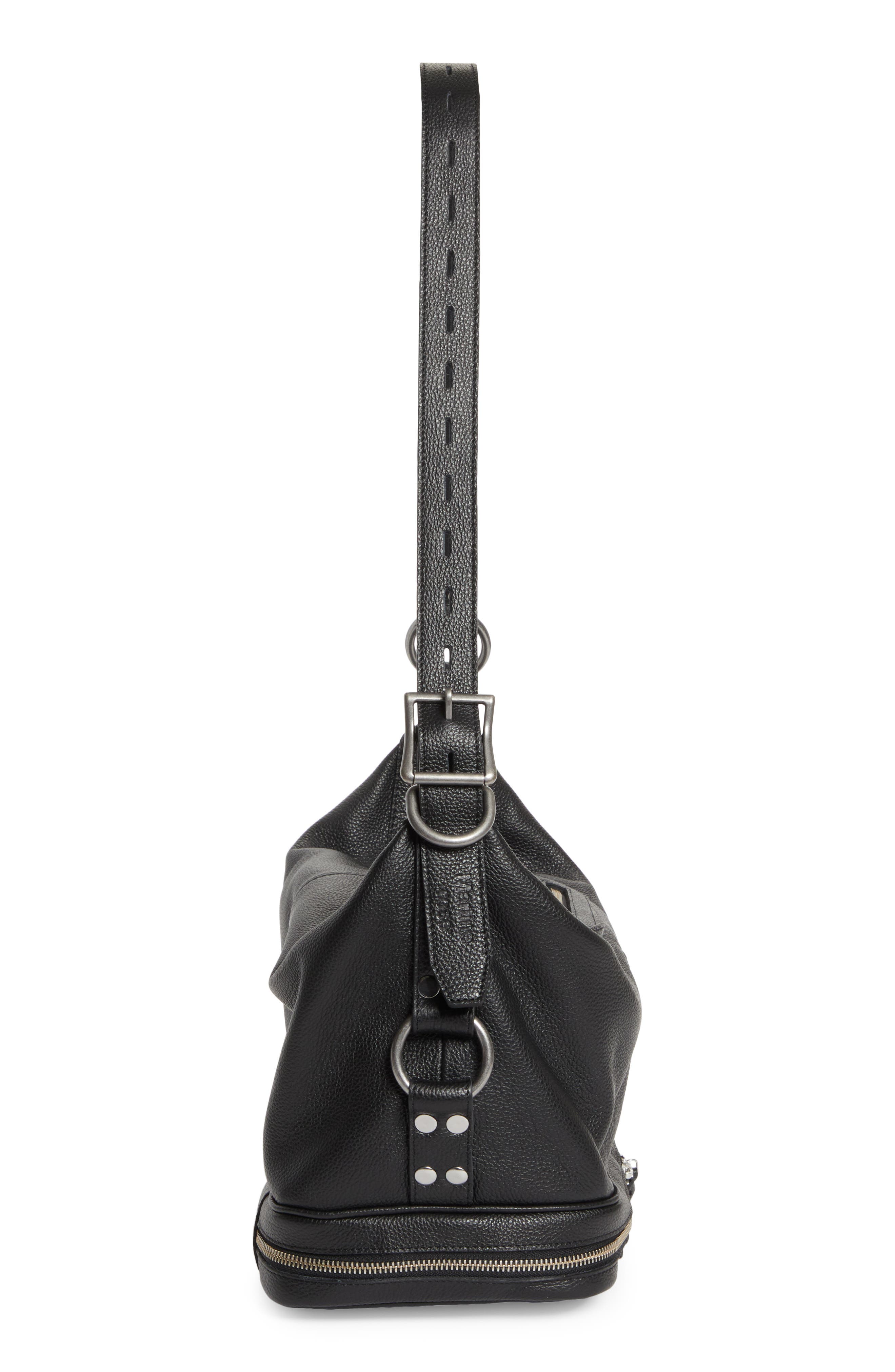 Martine Rose Bondage Leather Bag, Alternate, color, Black