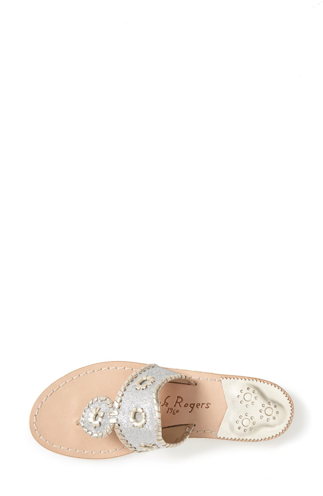 'Sparkle' Sandal, Alternate, color, SILVER/ PLATINUM