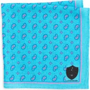 CLIFTON WILSON Paisley Wool Pocket Square