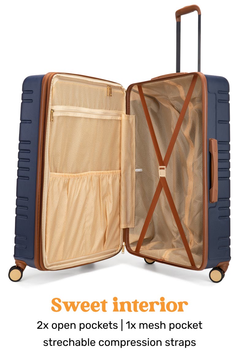 Brickell 3-Piece Hardside Spinner Luggage Set, Alternate, color, NAVY