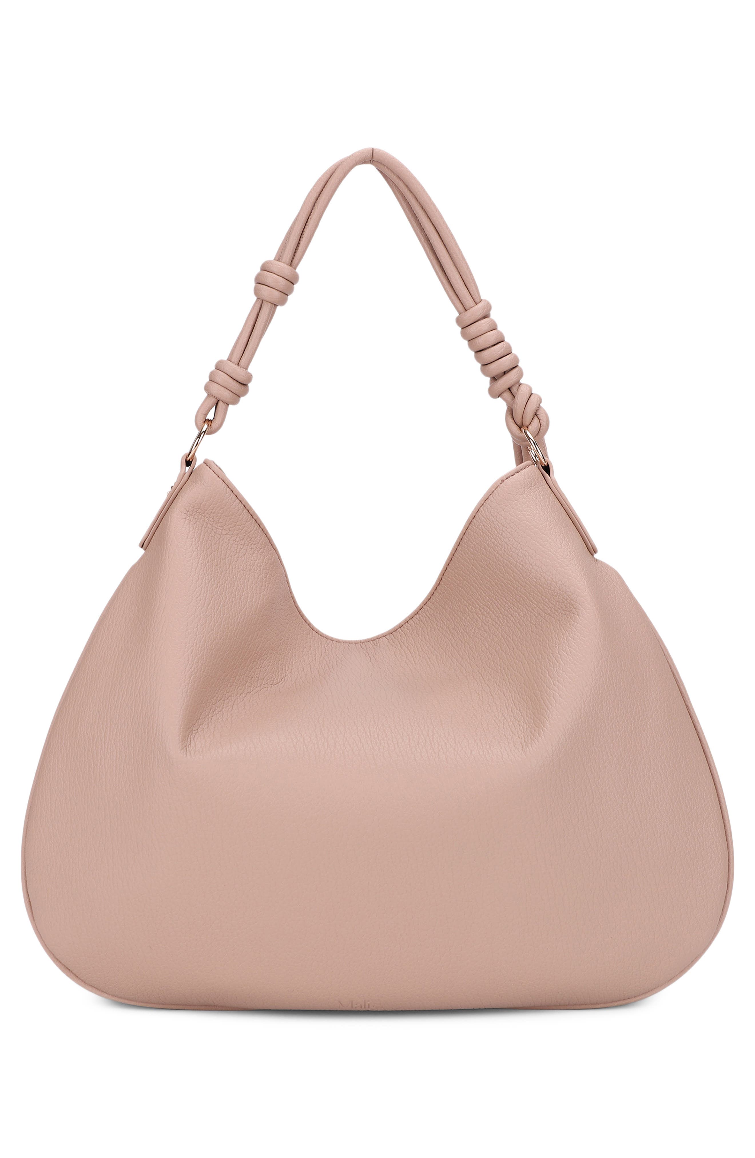 Yasmin Vegan Leather Hobo Shoulder Bag, Alternate, color, SAND