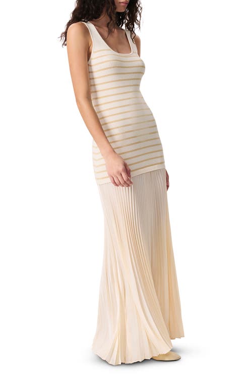 Rag & Bone Millie Stripe Tank Dress Ivorymult In Multi
