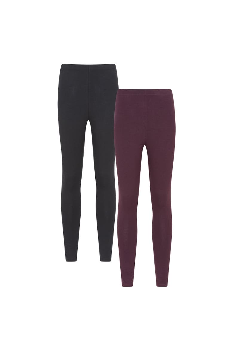 Cotton Blend Midweight Leggings, Main, color, Berry