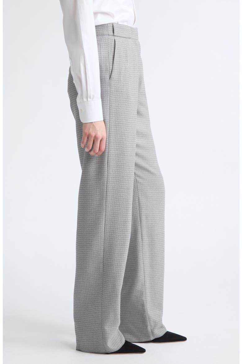 Pleated Virgin Wool Blend Trousers, Alternate, color, CHARCOAL