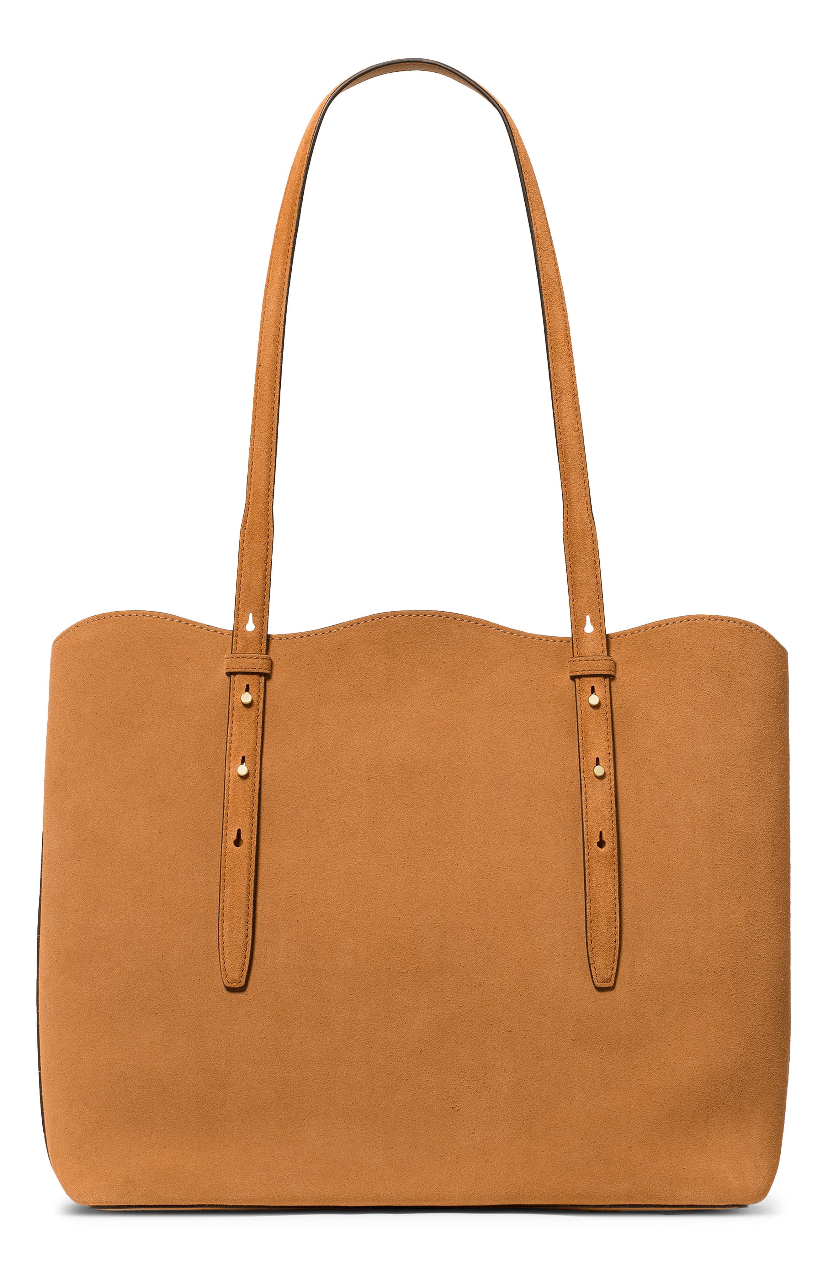 Kate Spade New York do it all wavy suede tote, Alternate, color, Garden Soil