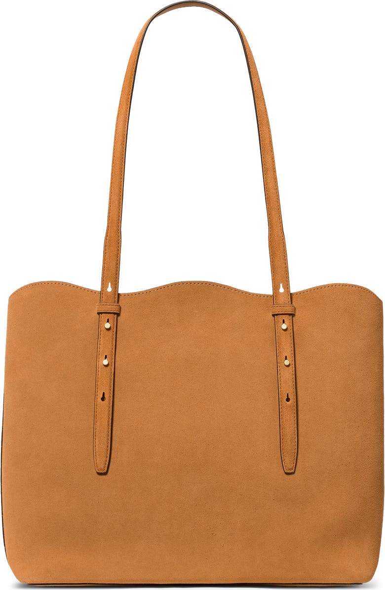 Kate Spade New York do it all wavy suede tote, Alternate, color, Garden Soil