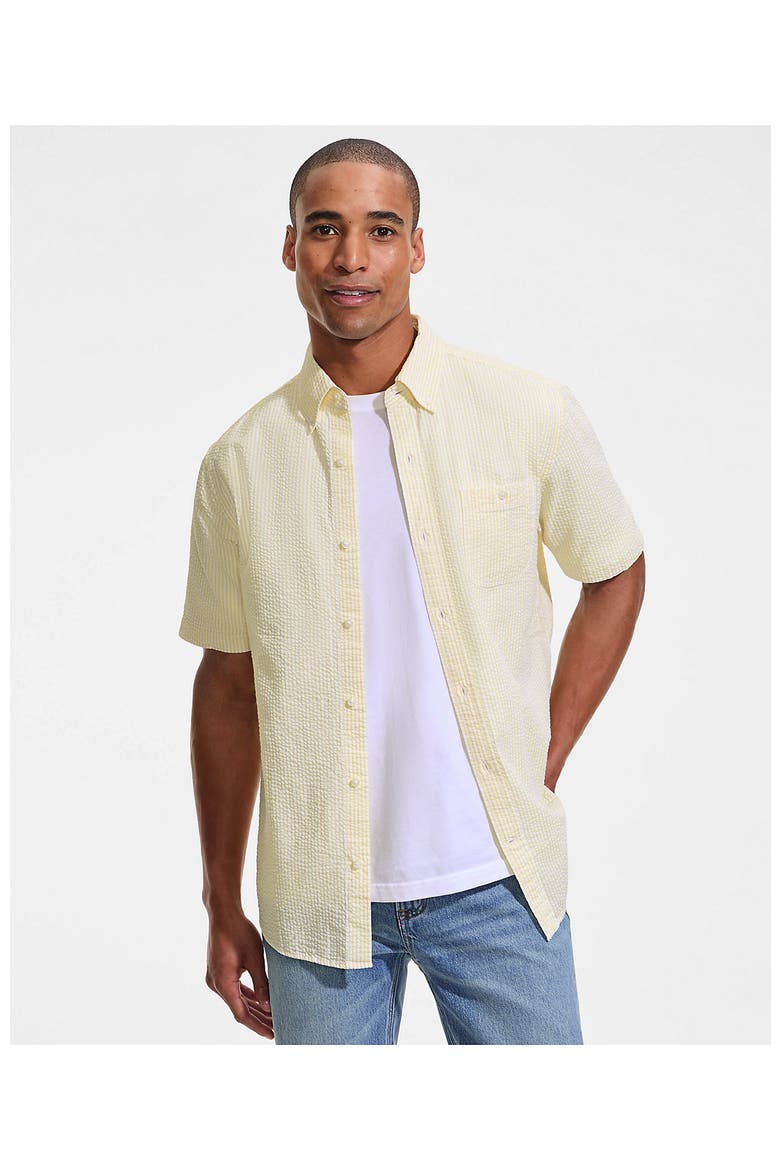 Short Sleeve Seersucker Shirt, Alternate, color, Sweet Butter Stripes