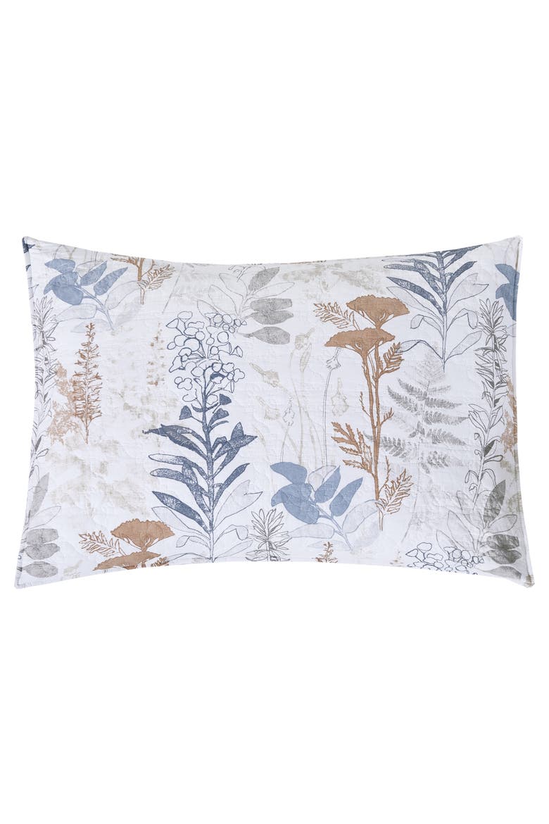 Lina Spring Floral Cotton Quilt Set  - Reversible and Machine Washable, Alternate, color, Blue