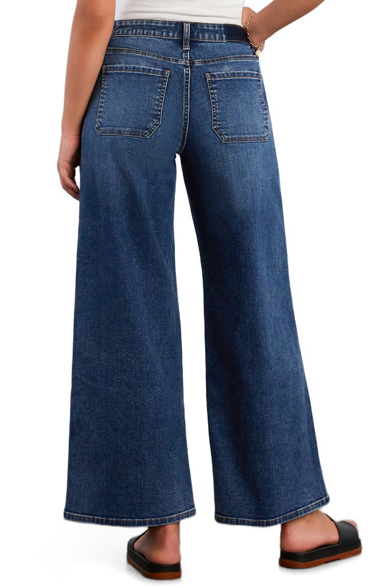 Relaxed Wide Leg Jeans, Alternate, color, SHINE BLUE