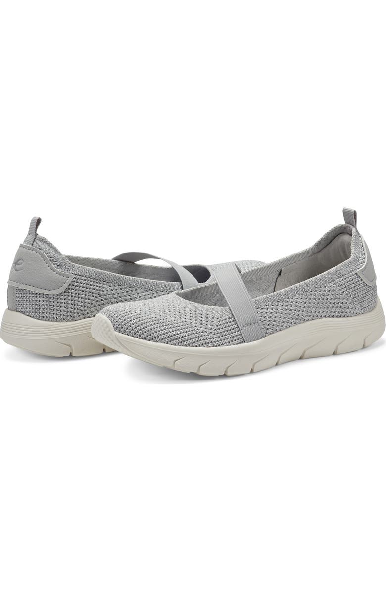Easy Spirit x Denise Austin Varun Knit Mary Jane Sneaker, Alternate, color, Silver
