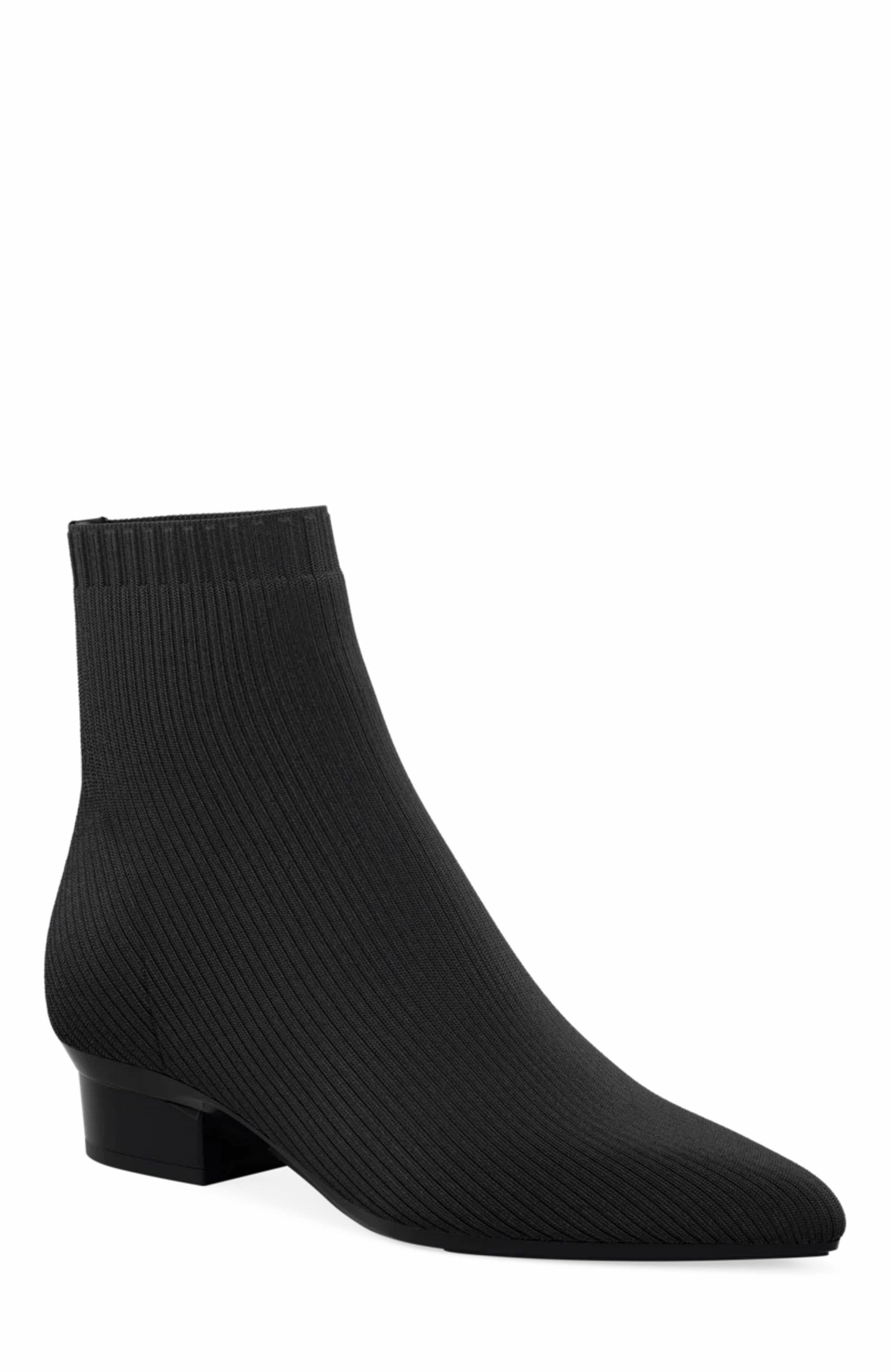 Pashion Footwear The Bootie 4" Block Heel, Alternate, color, Coal Knit