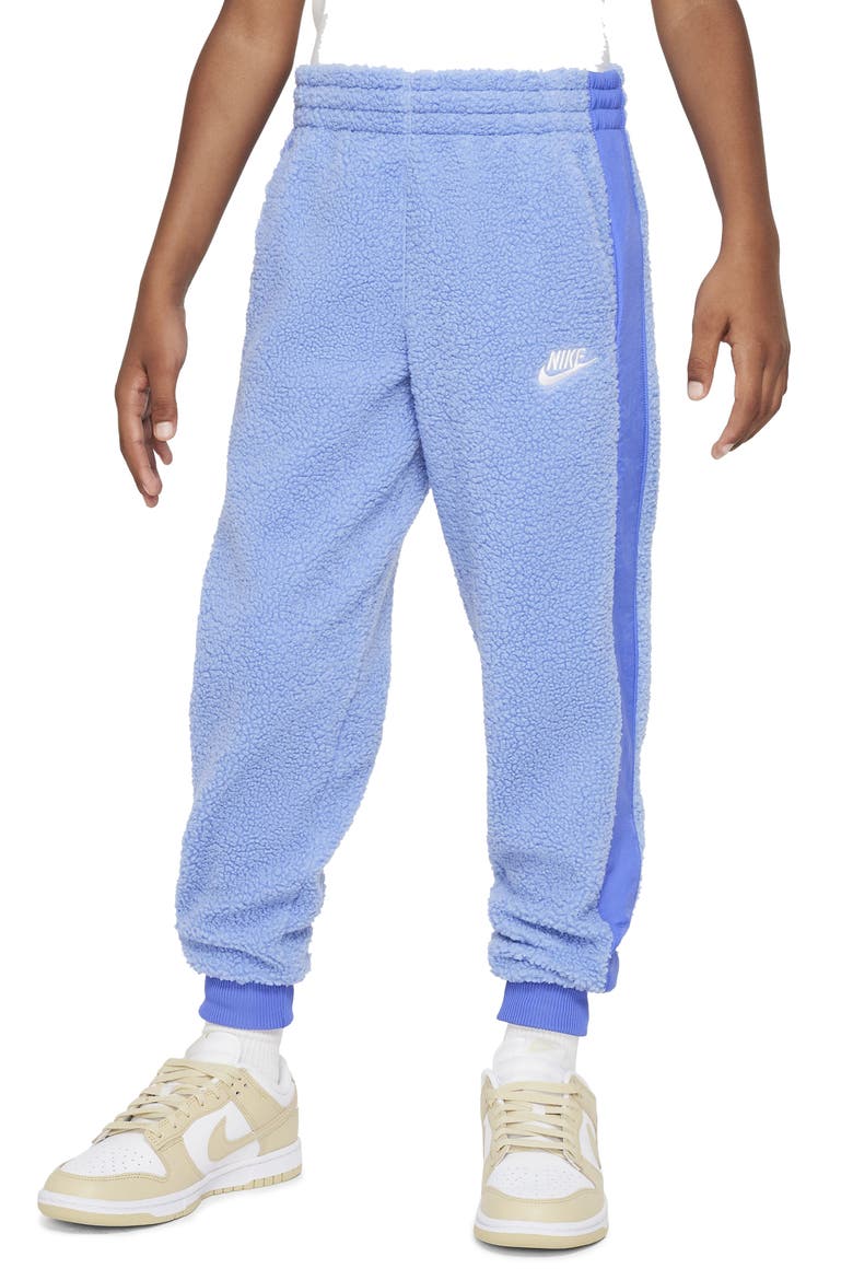 Kids' Club Fleece Joggers, Main, color, POLAR/ BLUE JOY/ WHITE