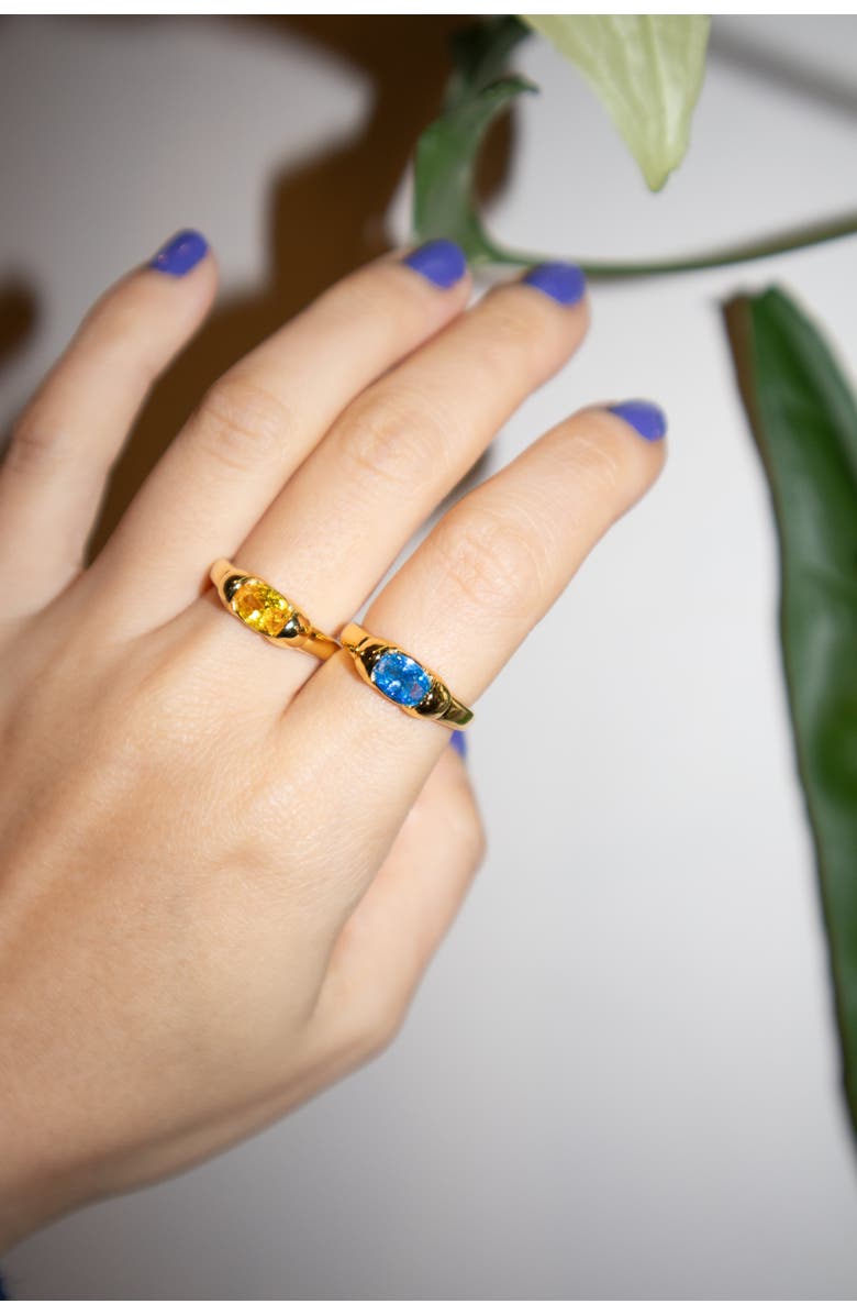 seree Cleo Zircon croissant ring, Alternate, color, 