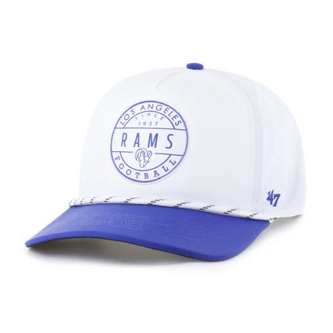 Men's '47 White/Royal Los Angeles Rams Suburbia Hitch Two-Tone Adjustable Hat
