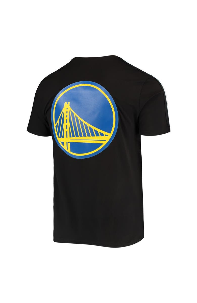 PRO STANDARD Men's Pro Standard Black/White Golden State Warriors Mesh Capsule Taping T-Shirt, Alternate, color, Black