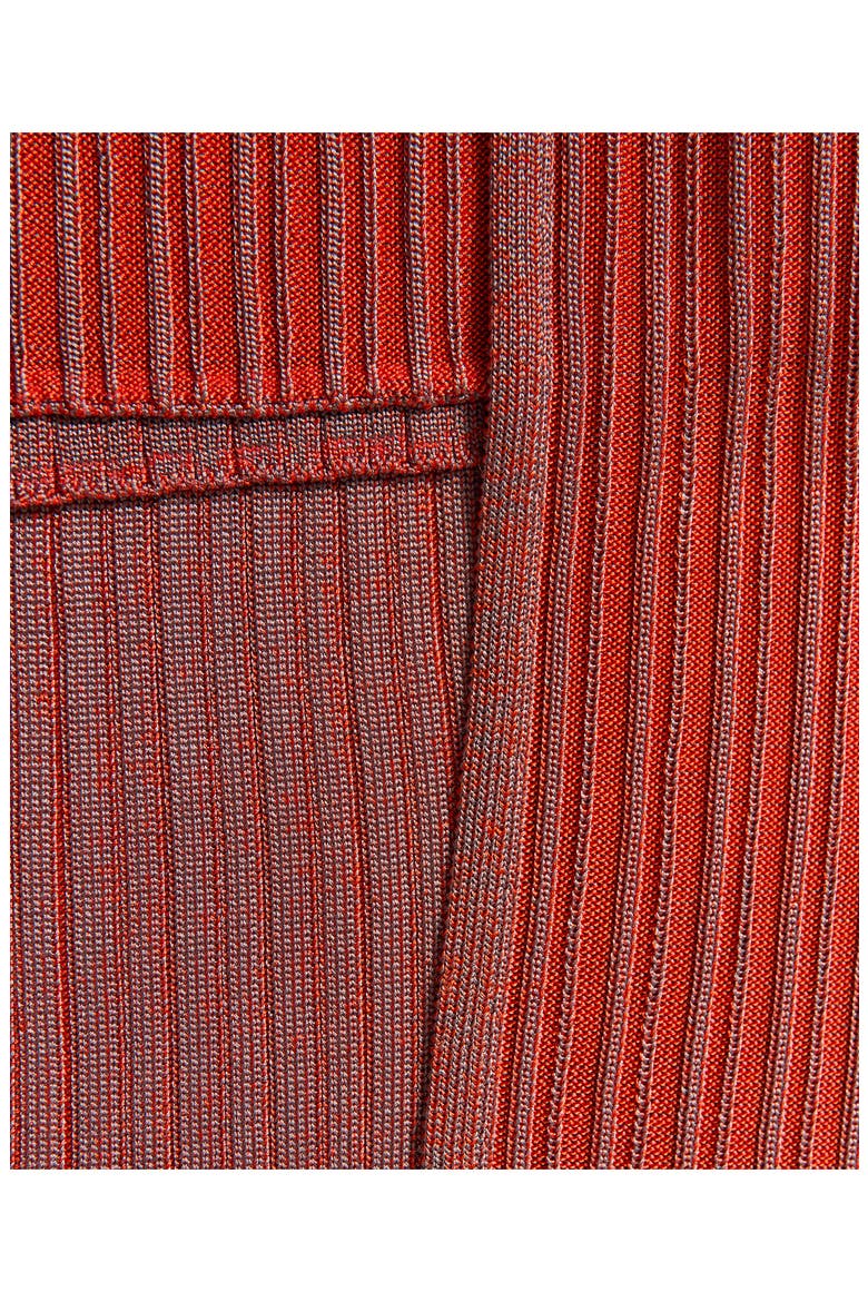 Ribbed Overlay Midi Skirt, Alternate, color, RED