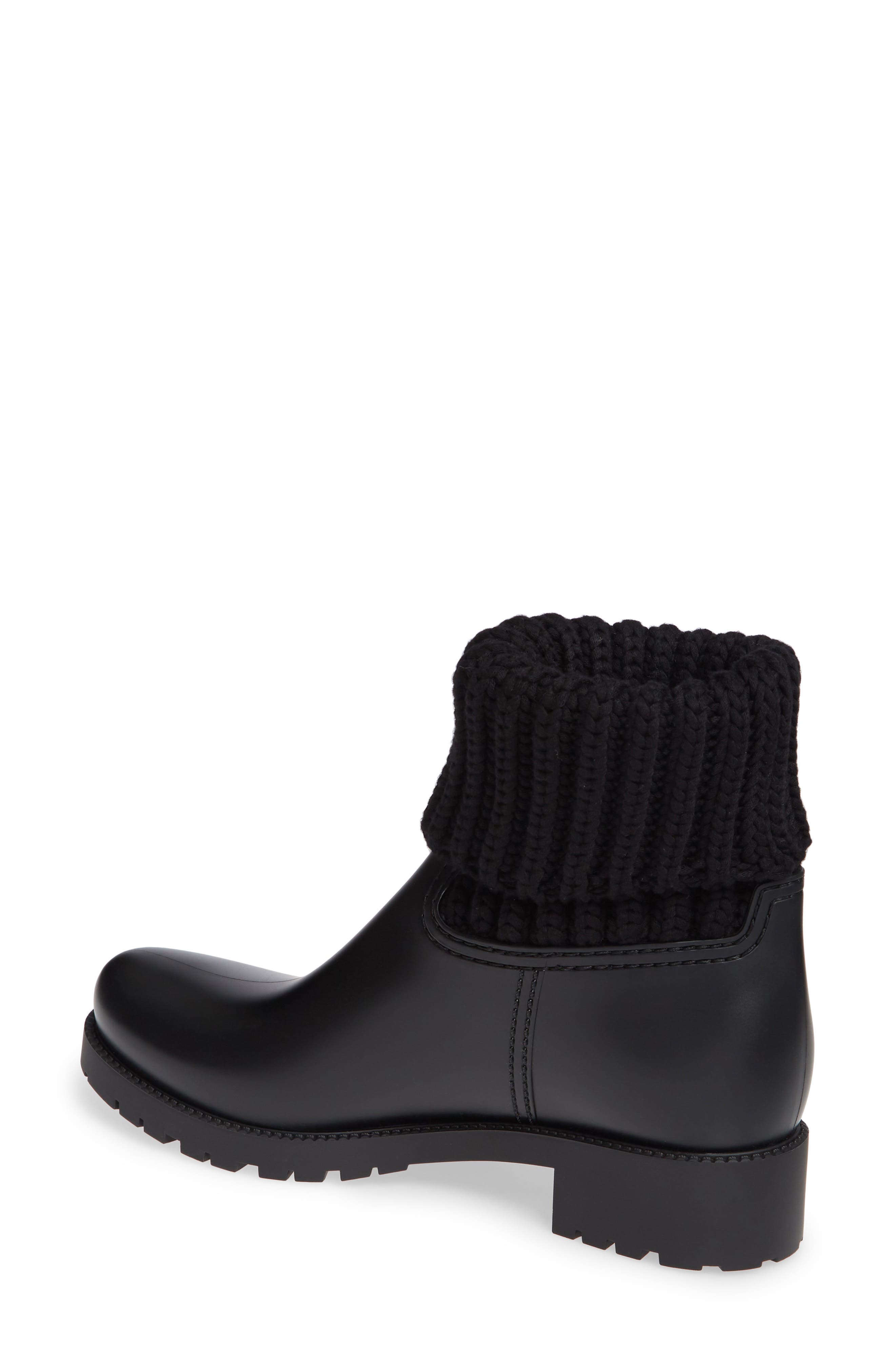 Moncler Ginette Stivale Knit Cuff Water Resistant Rain Boot (Women