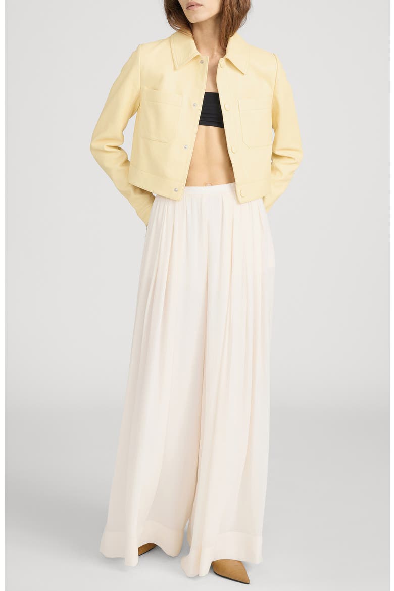 The Small Leather Jacket, Alternate, color, LEMON